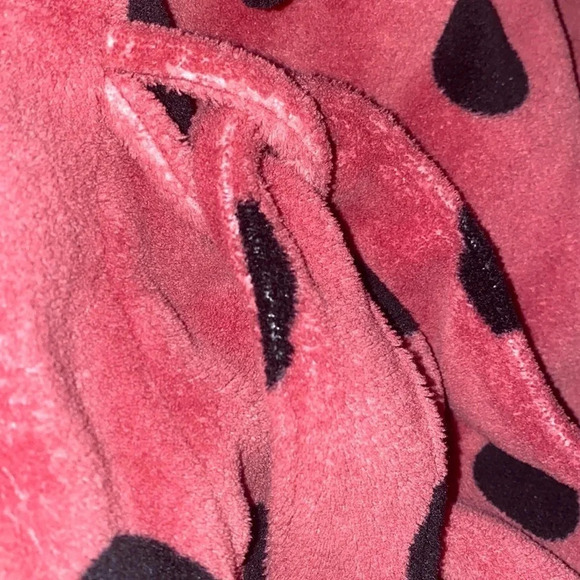 Pink Victoria’s Secret cozy pink polka dot soft Begonia robe Sz XS - Picture 13 of 15